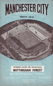 Manchester City v Nottingham Forest 1961/62